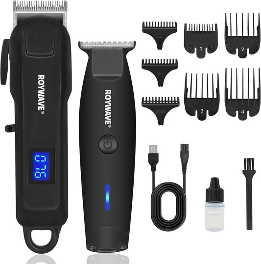 ROYWAVE Hair Clippers and Trimmer Kit for Men Cordless Electric Beard Trimmer