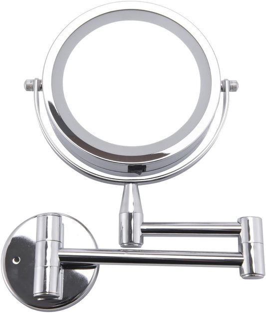 ANHO Led Cosmetic Mirror Wall Mounted, Double Side, 1X/3X Magnification