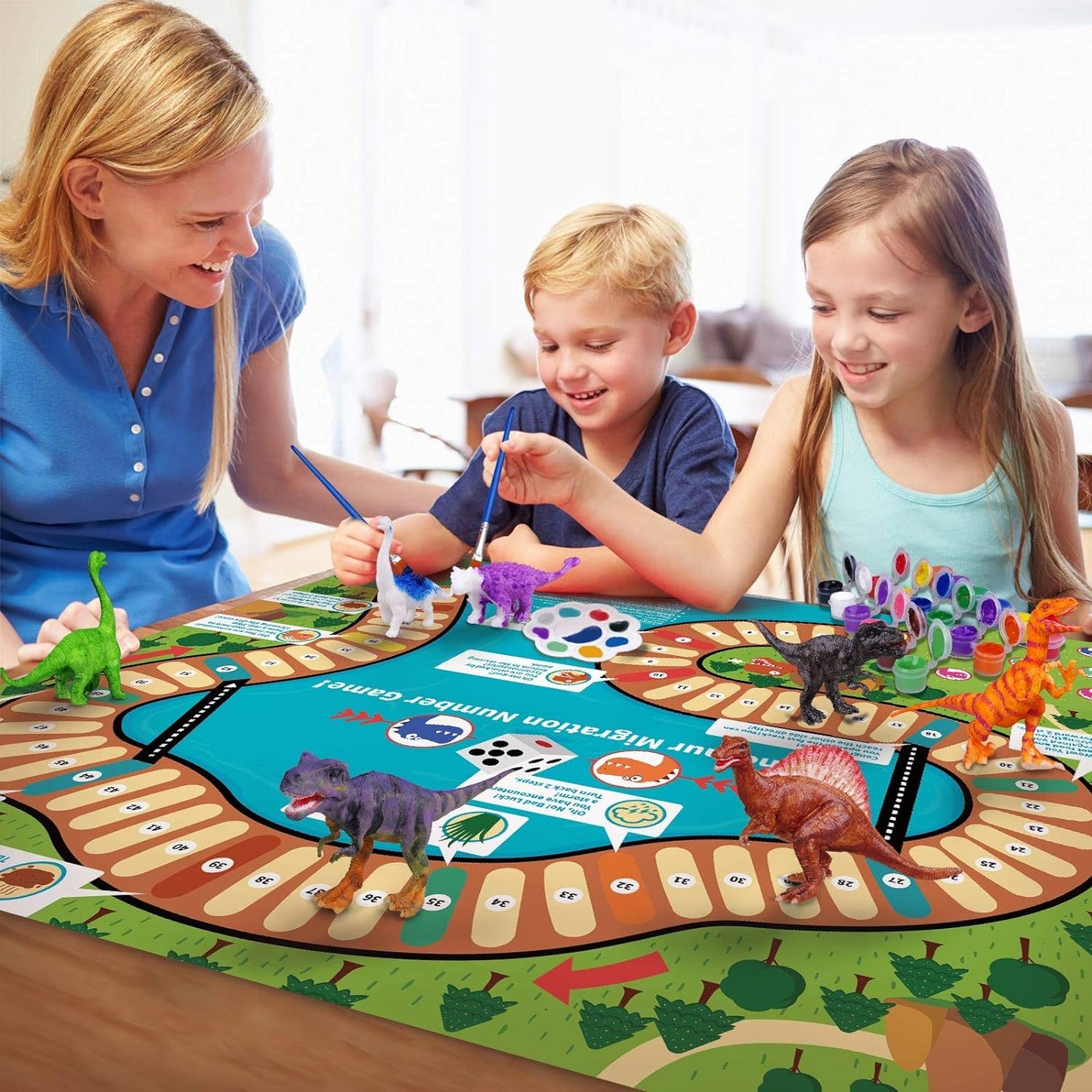 Dinosaur Number Board Game and Arts & Crafts