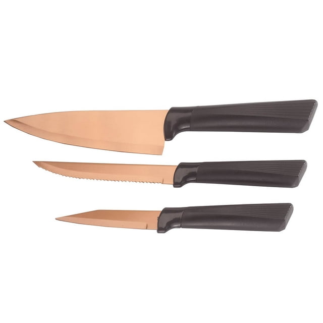 3 Piece Copper Titanium Knife Set