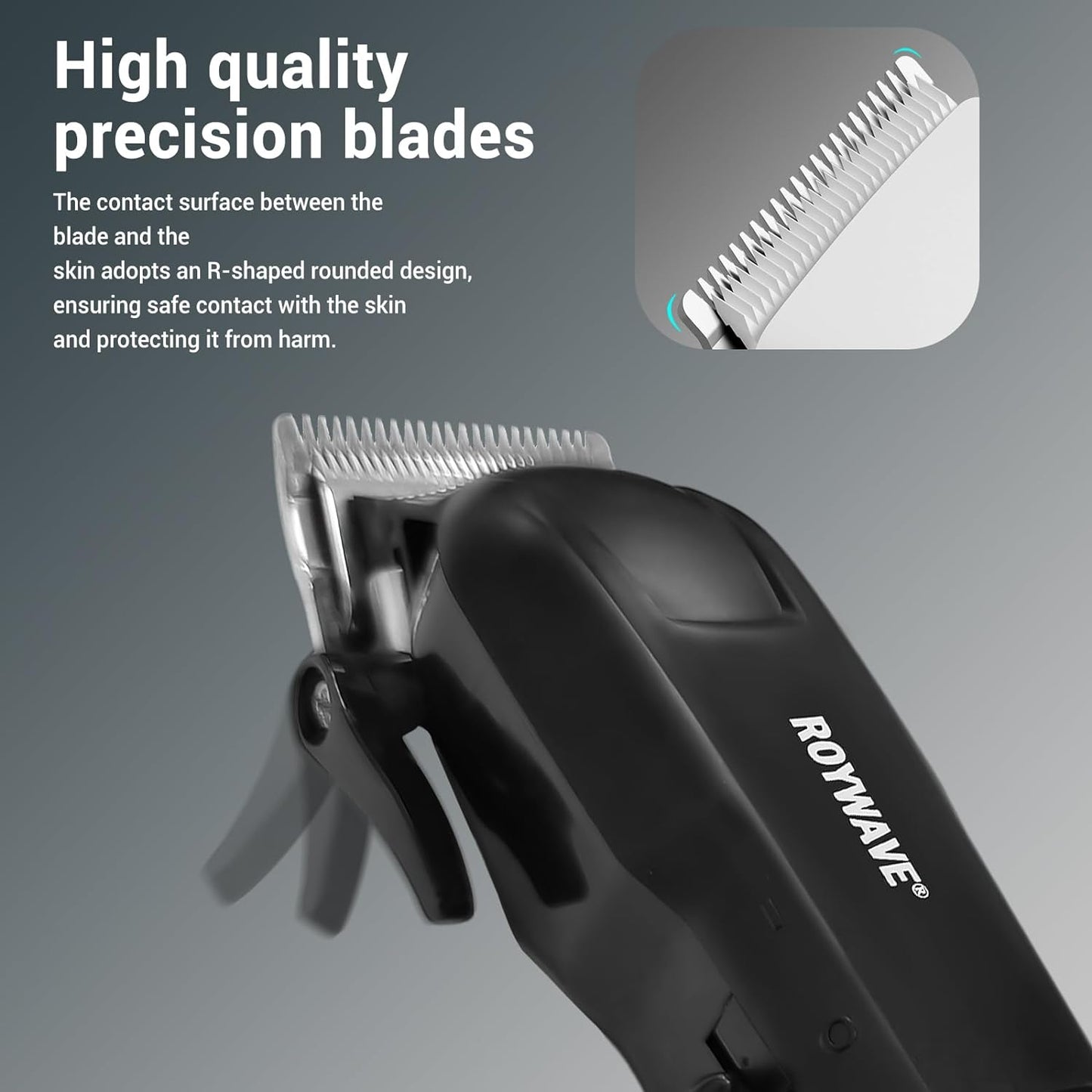 ROYWAVE Hair Clippers and Trimmer Kit for Men Cordless Electric Beard Trimmer