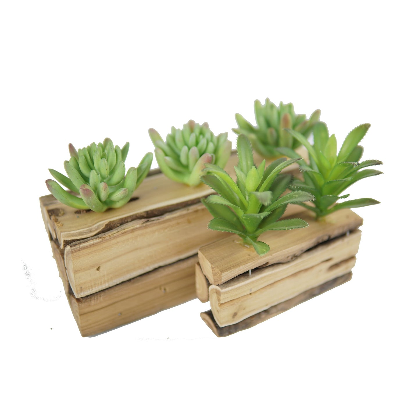 Direct Wicker Artificial Plants, Mini Fake Plant Flowers In Pot 2 Pack Set Plastic Plant Small Real Plant Weatherproof Green Bonsai Outdoor & Indoor for Home Bathroom Balcony Office Garden Desk Decor