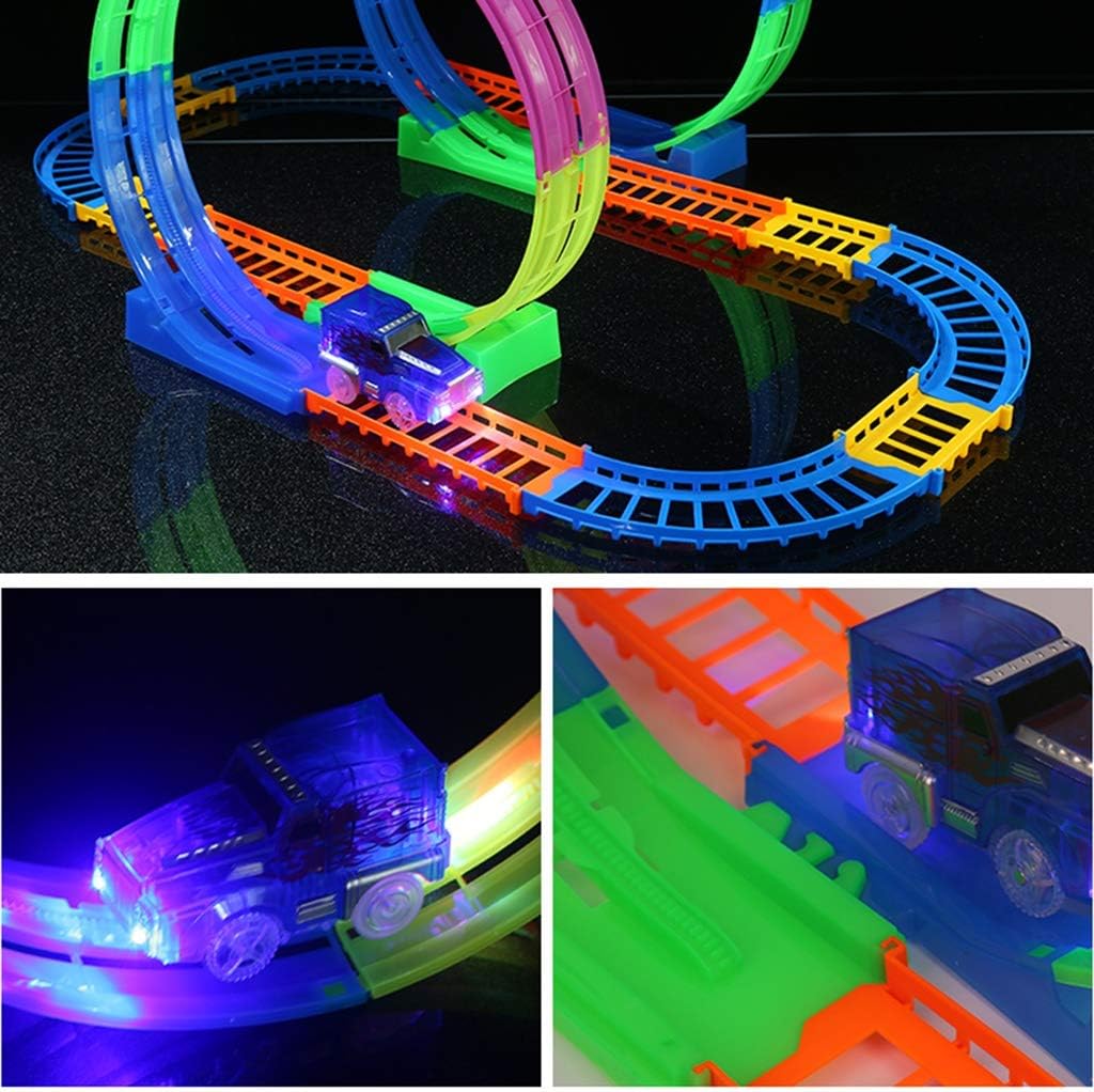 Racing Cars Glow In The Dark Race Track