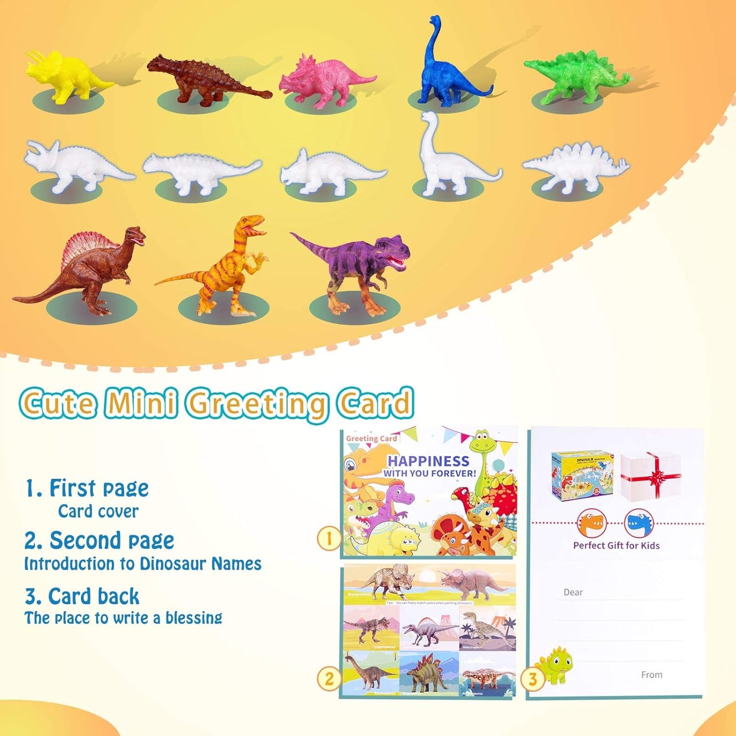 Dinosaur Number Board Game and Arts & Crafts