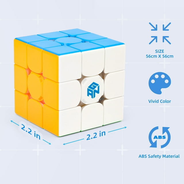 LotFancy Gan 356 i Carry Speed Cube, 3x3 Smart Magentic Magic Cube