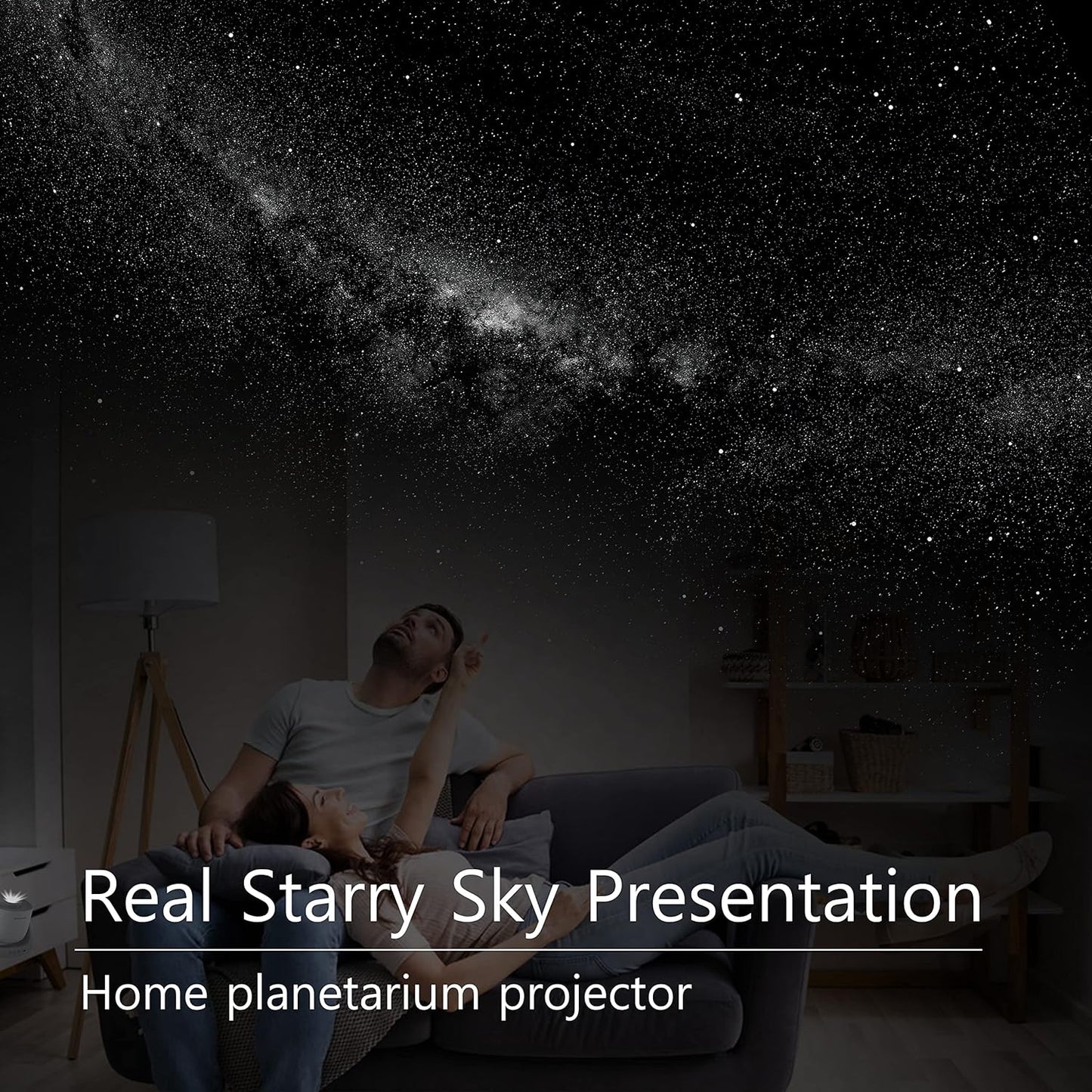 Star Projector, Orzorz Galaxy Night Light, Home Planetarium Projector with Rechargeable Battery, Sky Light Living Room Decor, Real Starry Nebula, Planet Presentation for Kids, Teen Girls, Adults…